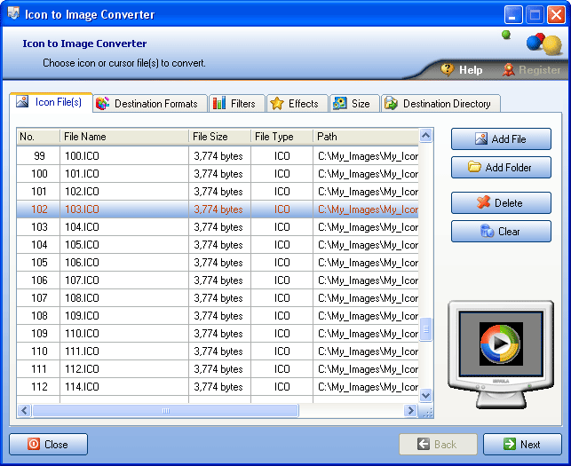 Icon to Image Converter Screenshot